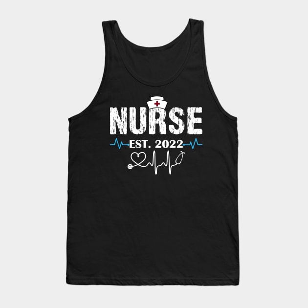 nursing student graduation, Nurse est 2022 nurse graduation Tank Top by loveshop